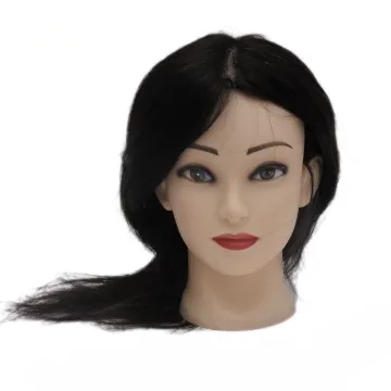 XUCHANG HARMONY Cheap 100% Human Natural Hair Natural Black Training Mannequin Head for Salon Practice Teaching