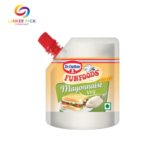 Moisture-proof Plastic Spout Pouch For Sauce