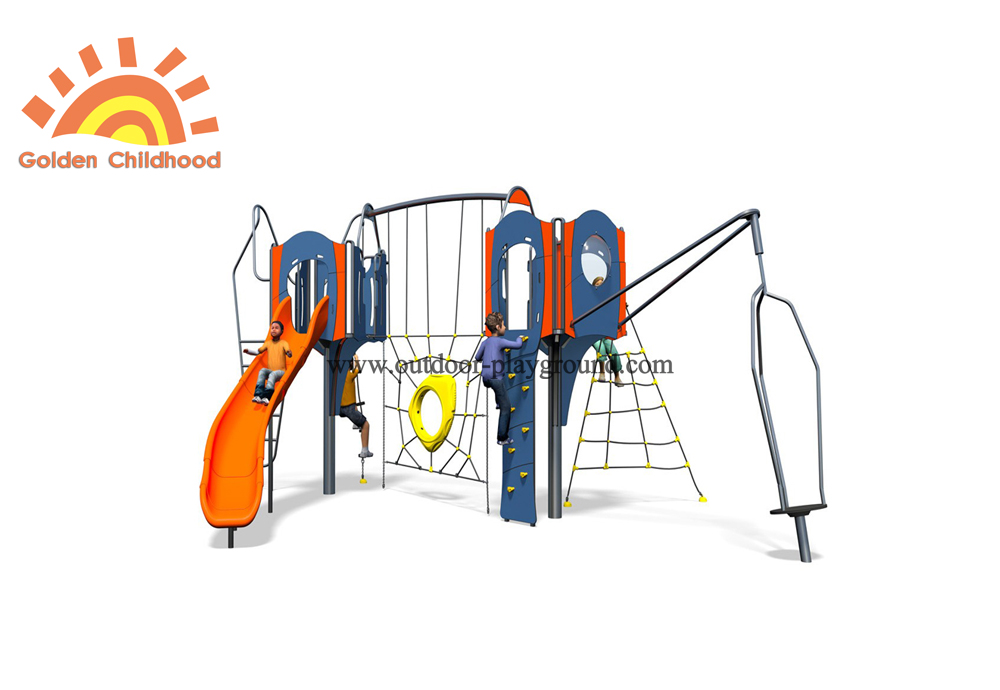 Outdoor Plastic Play Climbing Slide Structure Playground