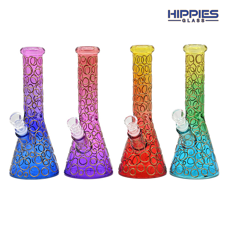 Transparent gradient Glass Percolator bong