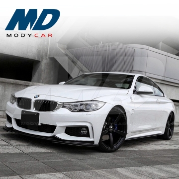 3D Design Carbon Fiber Front Lip for 2013-2016 BMW 4 Series M-Tech Bumper
