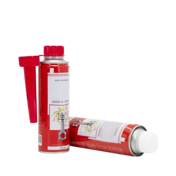 Engine oil cleaner spray tin can
