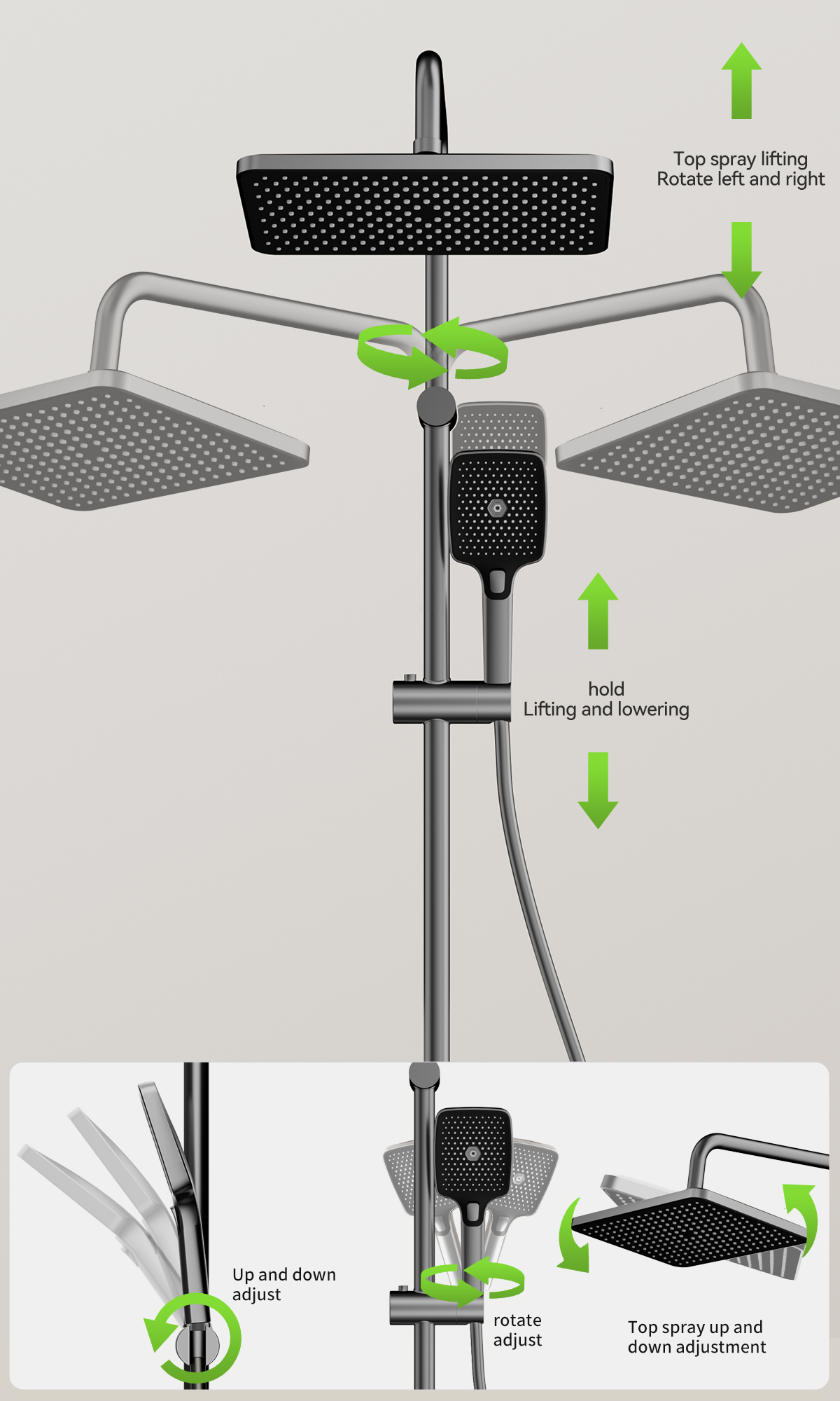 the usage of 4073 shower system