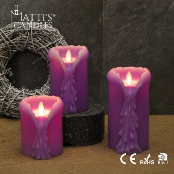 Matti's Purple Party Candle/Of Candle/Electronic Candle