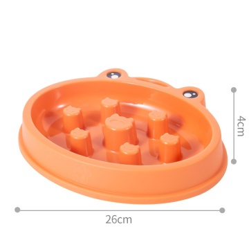 Anti-Overturning Frog-Type Pet Slow Food Bowl: Preventing Tipping and Choking for Safe Feeding