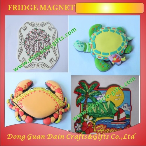 souvenir customized silicone pvc soft fridge magnets