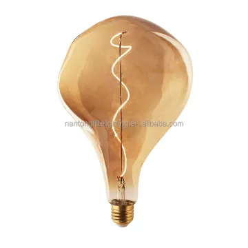ET160 Decorative Pendant Lamp - Irregular Glass Edison Vintage Bulb, 240V E27 4W Dimmable LED Filament