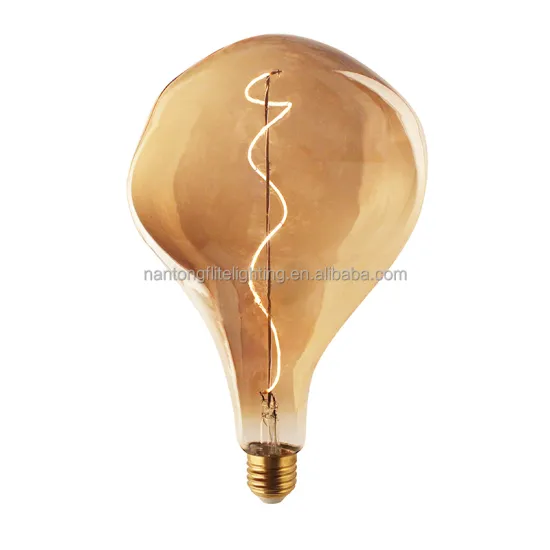 ET160 Decorative Pendant Lamp - Irregular Glass Edison Vintage Bulb, 240V E27 4W Dimmable LED Filament