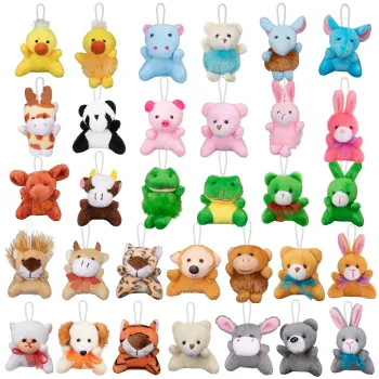 Factory Direct Good Quality Plush Keychains: Cute Mini Stuffed Animals with Soft Touch and Minimalistic Design