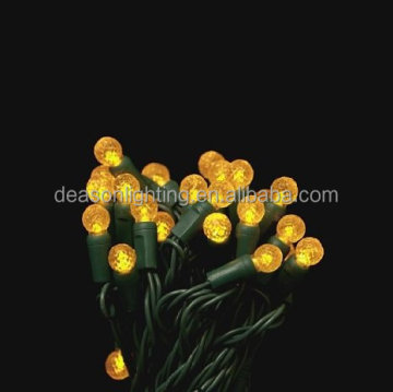 G12 Yellow LED String Light, 17ft (50 bulbs)