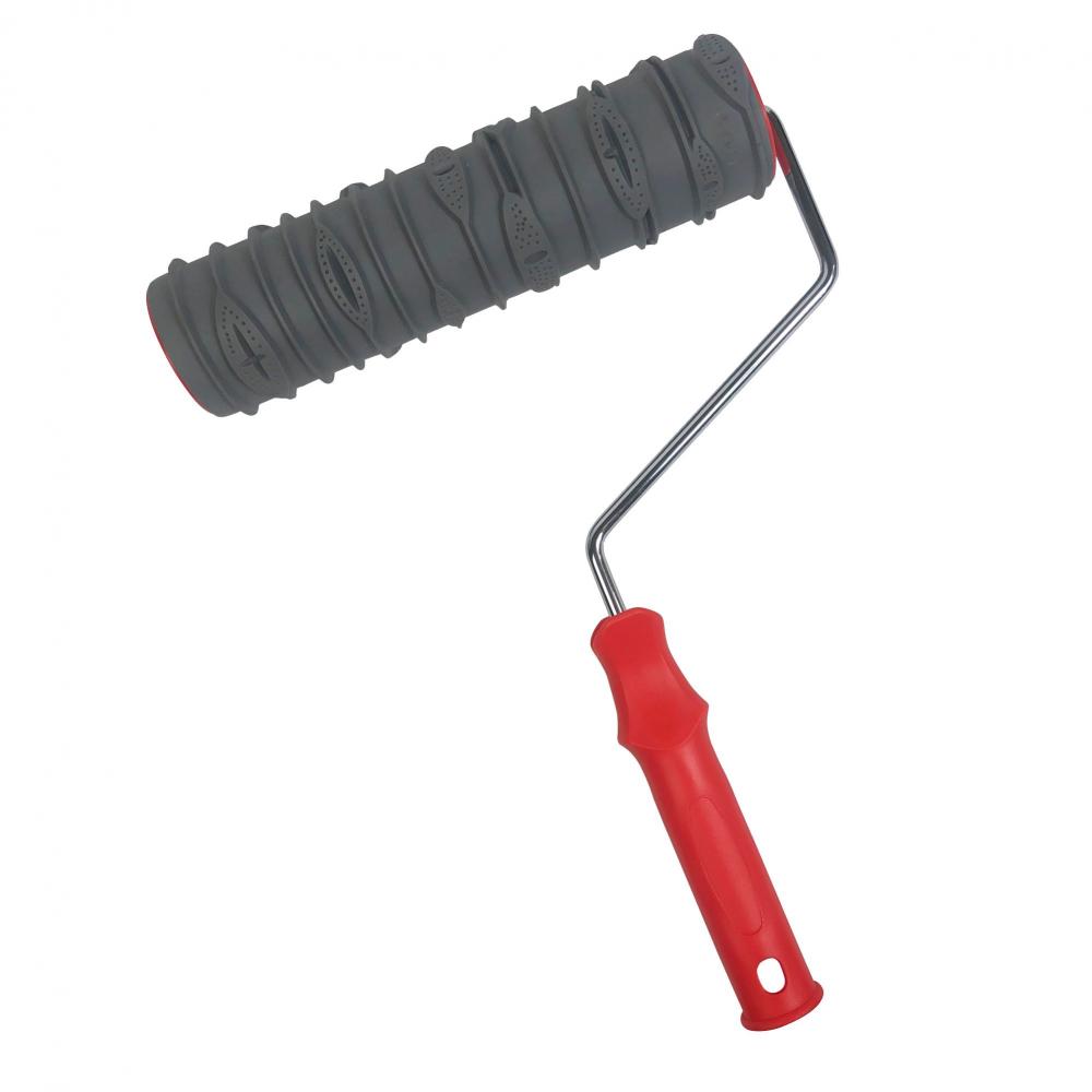 Rubber roller for large area wall