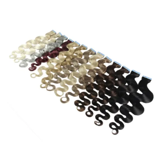 Wholesale Afro Curly Tape In Hair Extensions Weaves Raw Unprocessed Cuticle Aligned Ombre Color Remy Human Hair Tape Extensions