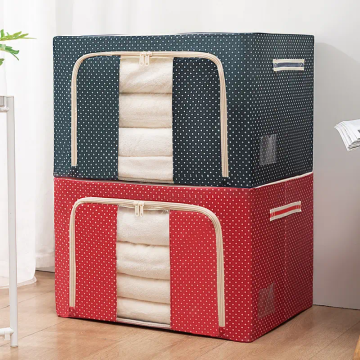 Bolsa de lavandería con cremallera no tejida plegable para almacenamiento para ahorrar espacio