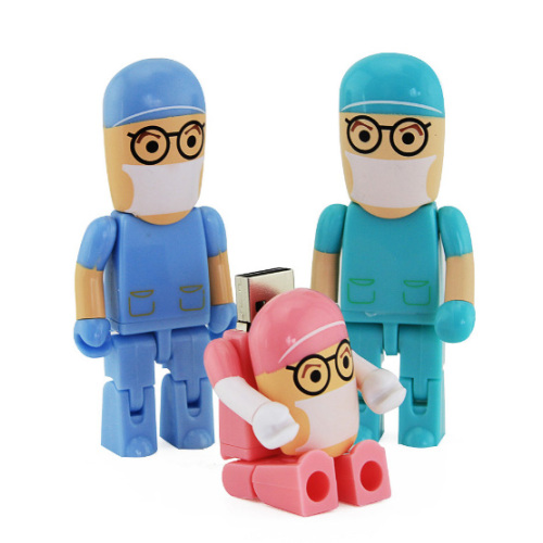 Cartoon Robot Medical USB Flash Drive Doctor Pendrive