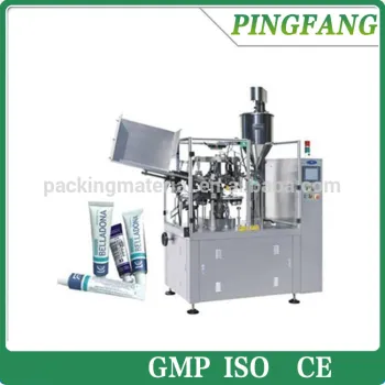 RGF-80Z-B High Speed liquid Cream Filling Sealing Machine With Metal tubes