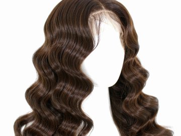 Light Brown Straight Lace Front Wig 100% Human Hair