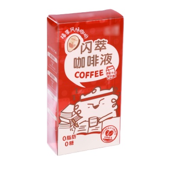 Clear PET Die Cut Window Coffee Gift Store