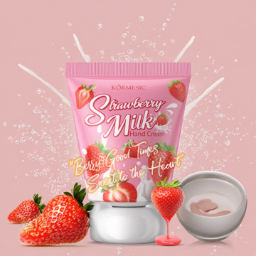 OEM Strawberry Milk Hand Cream - cruelty-free, fragrance-free, travel size