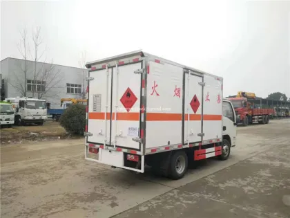No Fire Truck Dangerous Goods Transport Van Truck