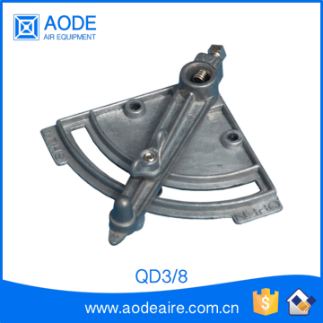 Galvanized 3/8 inch Quadrant for manual air volume control damper in air duct work of HVAC ducting, QD12 air conditioning parts