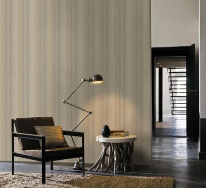 Waterproof Damascus Wallpaper , Warmth Of Oasis Pvc Wallpaper