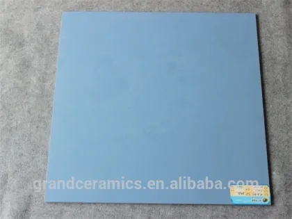 Pure blue full body bathroom floor tiles