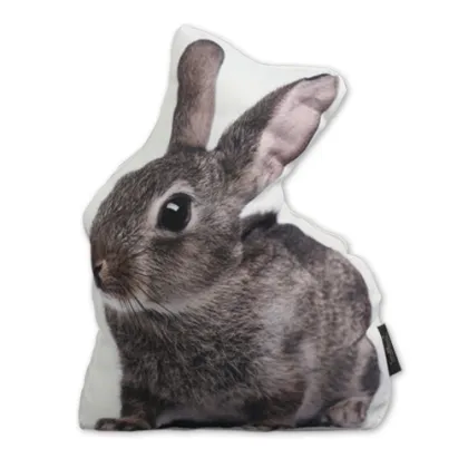 Grey sitting Rabbit door stop