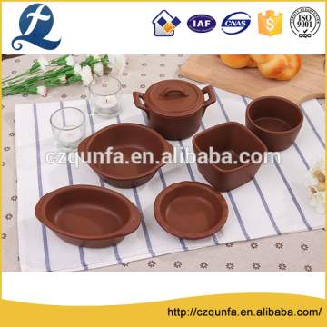 Factory China ceramic christmas bakeware with handle