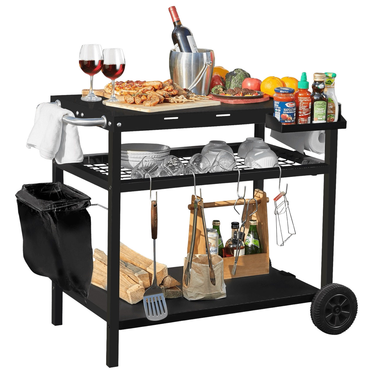 Troli BBQ Mudah Alih