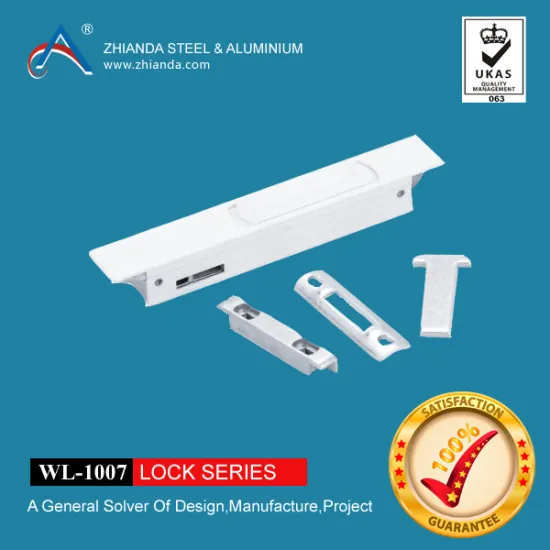 3 WL-1007 aluminium lock for glass sliding window