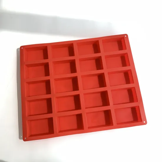 20-Piece Lattice Silicone Mold: Versatile Tool for Aromatherapy Candles, DIY Baking, Soaps, Ice, and Chocolate Making