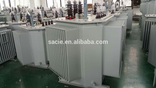 Three Phase Solid Triangle Rolling Iron Core Distribution Transformer Oil Immersed Highly-Effective 50-2500 KVA