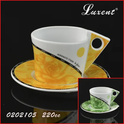 factry price hot sale porcelain coffee shop tea cup and saucer