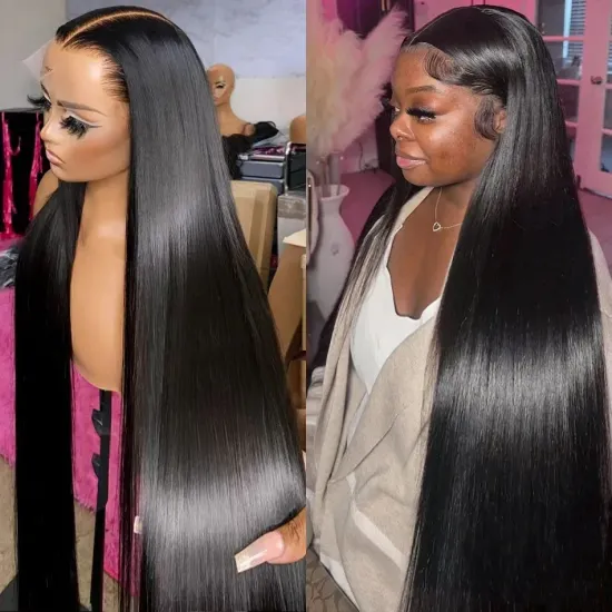 Swiss HD Lace Wigs: Brazilian Virgin Cuticle Aligned Human Hair Glueless 360 Full Lace Frontal Wig