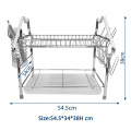 Cuisine Chrome plaquée en métal Dishing Rack Roule Up Chrome Dish Séchage Rack