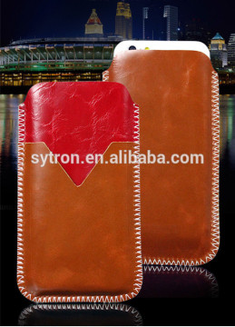 China Phone Case Factory selling 5.5 Inch Leather Universial Mobile Phone Case For Iphone 6s