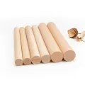 Aste tonde in legno di frassino naturale