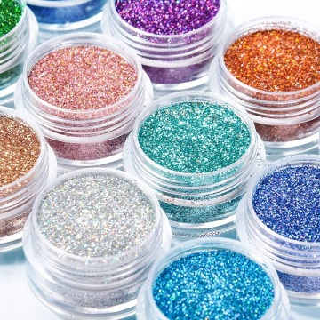 Holographic Superfine Nail Art Powder, Sequins, and Glitter for Beauty and Festivities