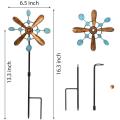 Garden Wind Spinners with Metal Stake