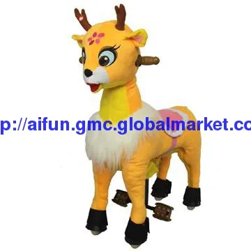 Sika deer shaped riding boy toys with deer bleats