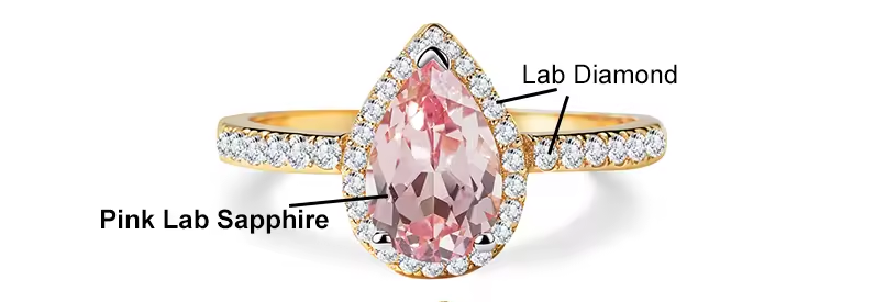 lab grown pink diamond jewelry