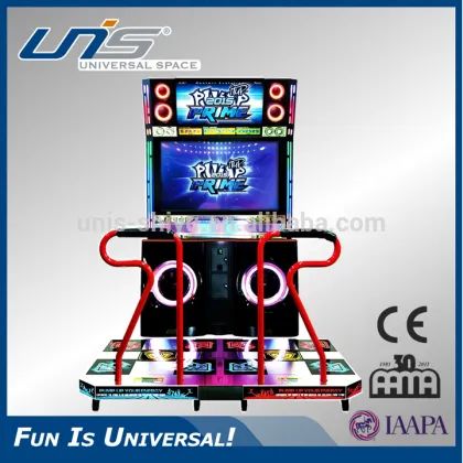 UNIS trade assurance supplier coin operated dance game machine pump it up dance machine