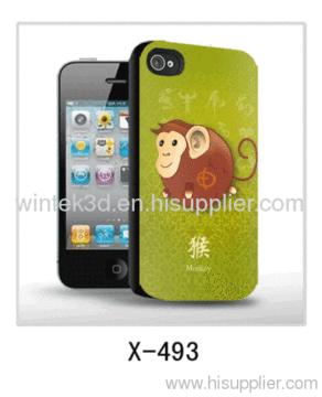 Monkey Picture Iphone 3d Cover Mokey Picture,pc Case Rubber Coated 