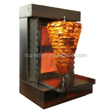 2 Burners Gas Shawarma Doner Kebab Machine for Restaurant Kitchen Equipment