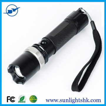 motorcycle flashlight torch 500lm zoomable car/wall charge flashlight