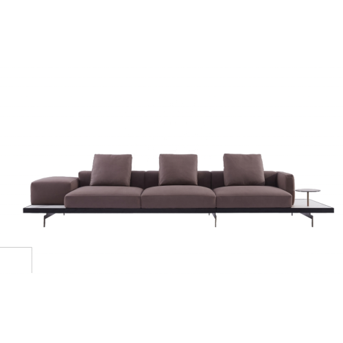 Skórzana sofa Natuzzi kolorowa sofa na głębokie siedzenie