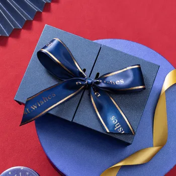 Luxury Custom Printed Paper Boxes for Weddings, Candy, Holidays, and Gifts with Ribbons