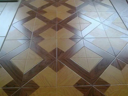 Durable parquet laminated flooring