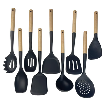 Kitchen Accessories Home and Kitchen Cookware Sets Hot Selling Cookware Sets With Wooden Handles Cooking Utensils