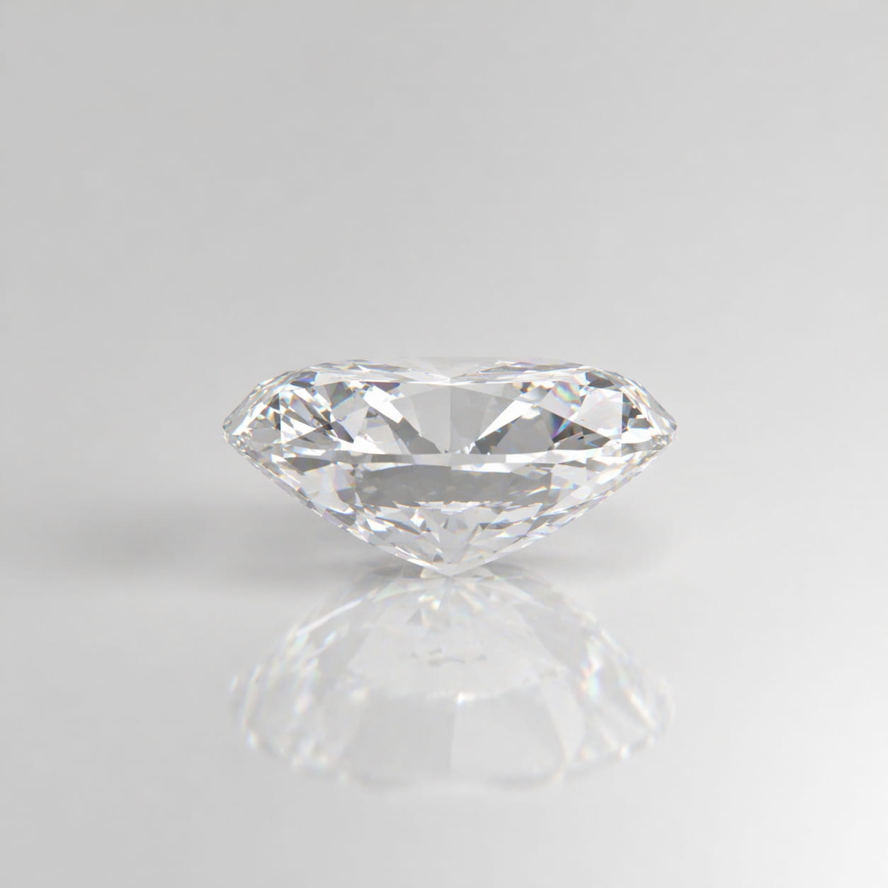 Pandangan miring dari berlian memorial bantal longgar